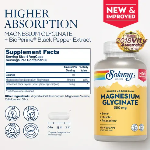 Magnesium-Glycinate-350mg-120 VegCaps - 2.webp