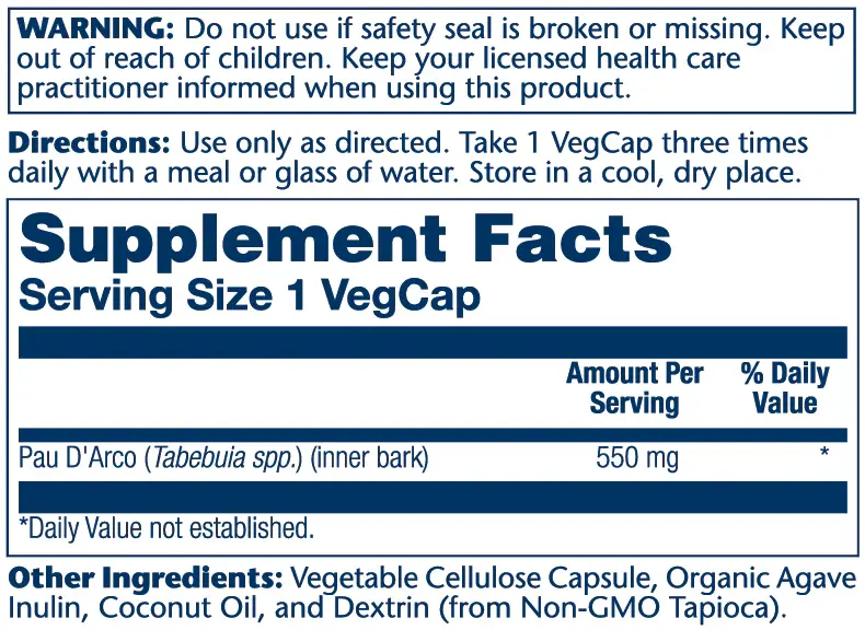 Pau D'Arco 550mg - 2.webp