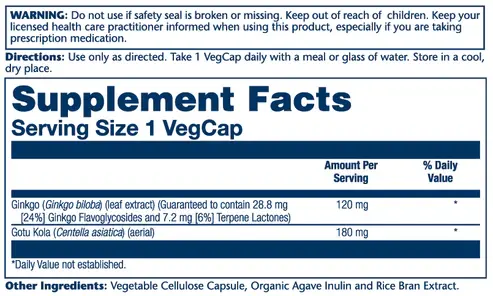 Ginkgo Biloba Extract, One Daily 120mg - 3.webp
