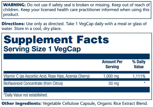 Vitamin C with Rose Hips & Acerola 1000mg - 3.webp