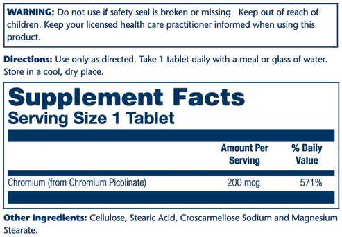 Chromium Picolinate 200mcg - 4.webp