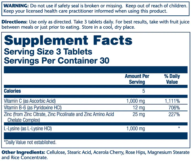 L-Lysine 1000mg - 2.webp