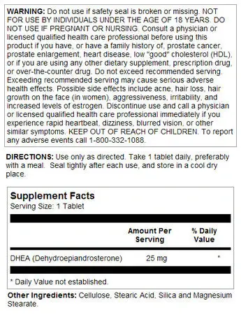 DHEA Tablets 25 mg - 2.webp
