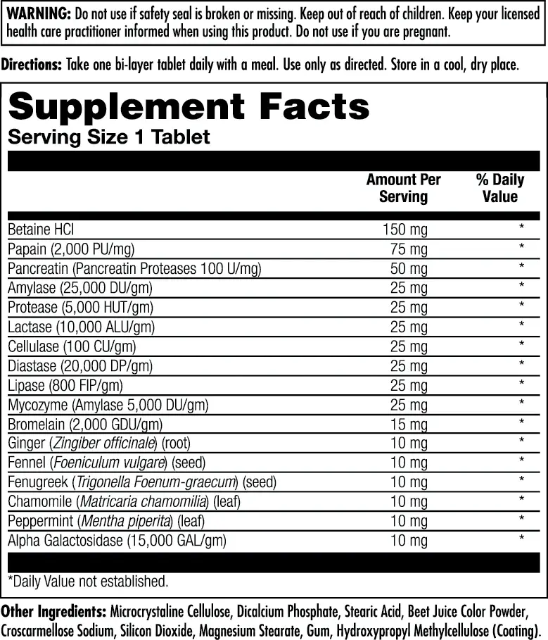 Super Enzymes™ Clinical Lifestyles™ Tablets - 4.webp
