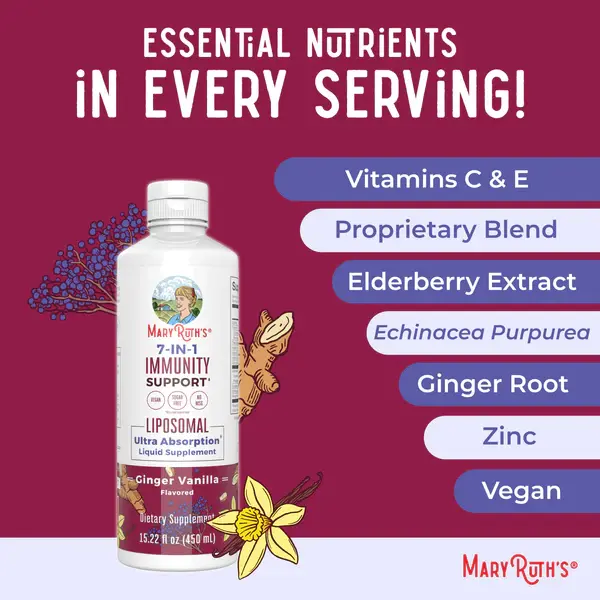 Immunity 7-in-1 Liposomal, Ginger Vanilla - 4.webp