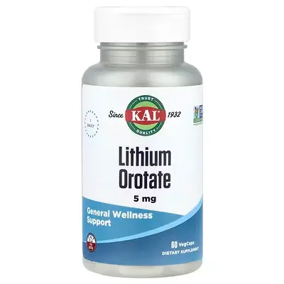 KAL Lithium Orotate 5mg 120 tablets