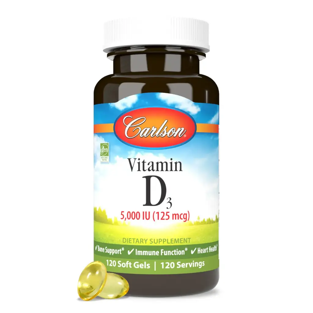 Carlson Vitamin D3 5000IU 120 SoftGels