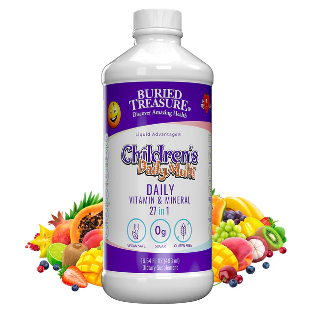 Buried Treasure Children's Daily Liquid Multivitamin, Vitamins & Minerals