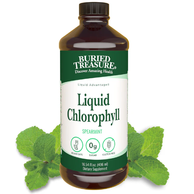 Buried Treasure Liquid Chlorophyll – 100 mg Chlorophyll per Serving