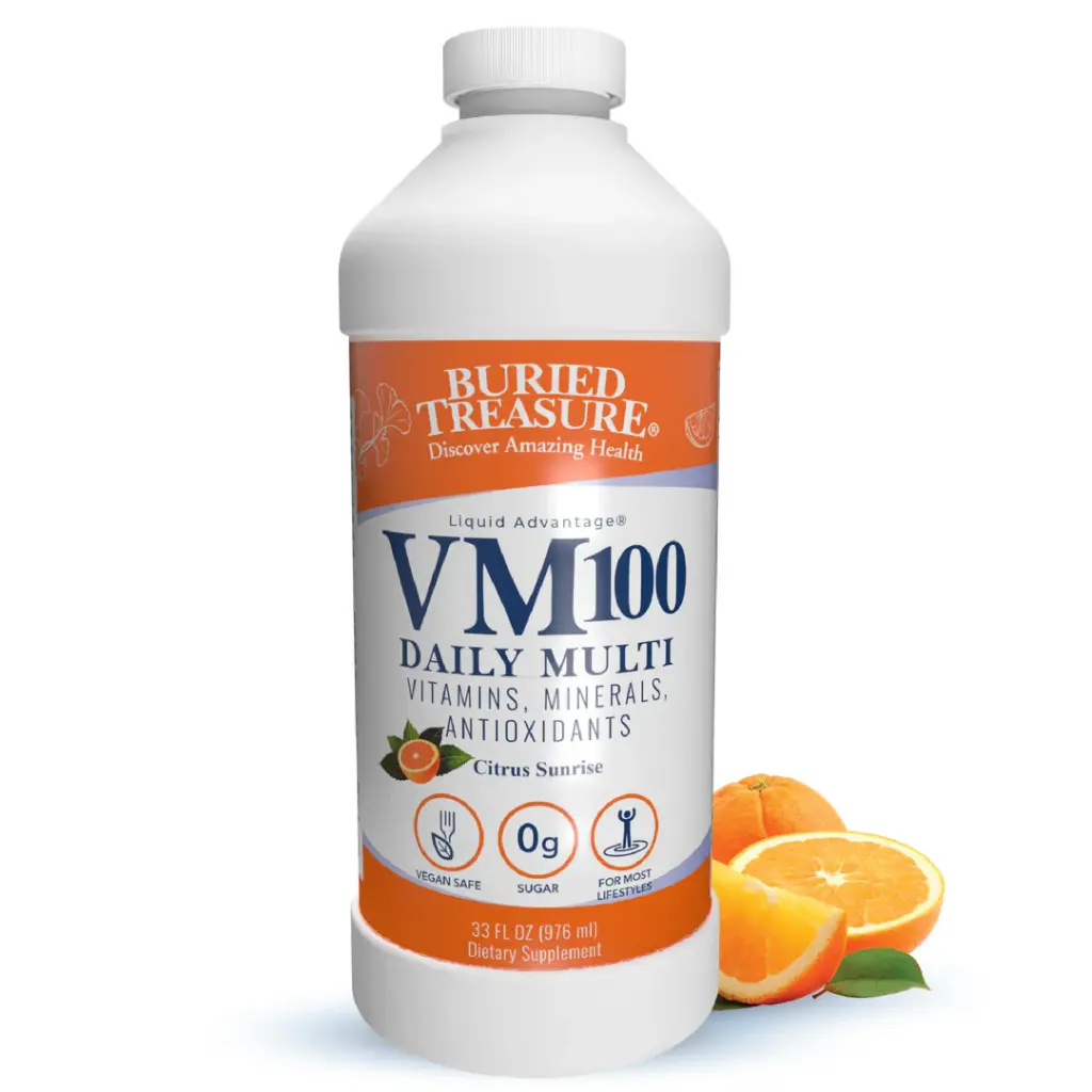 Buried Treasure VM100 Liquid Multivitamin and Multimineral Daily Supplement