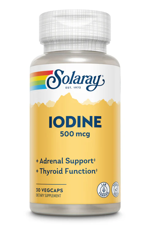 Solaray Iodine, Veg Cap 500mcg