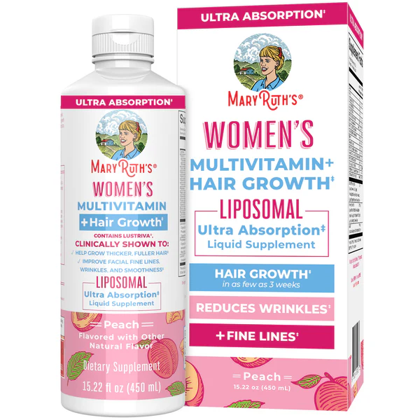 MaryRuth's Organics Women's Multivitamin + Lustriva Hair Growth Liposomal