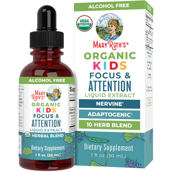 MaryRuth's Organic Kids Focus & Attention Liquid Drops