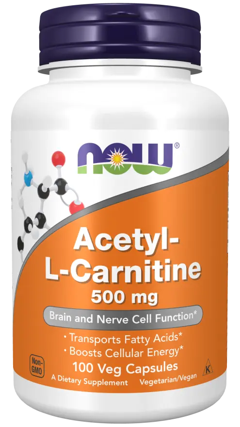 NOW Acetyl-L-Carnitine, 500 mg