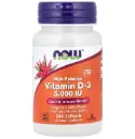 NOW Vitamin D-3, High Potency, 125 mcg (5,000 IU)
