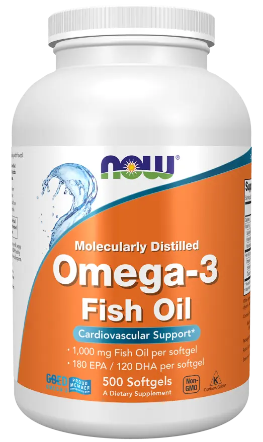 Omega-3 Fish Oil, 1,000 mg, 180 EPA - 120 DHA 500SG