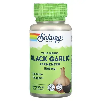 Solaray Fermented Black Garlic Bulb, 500mg