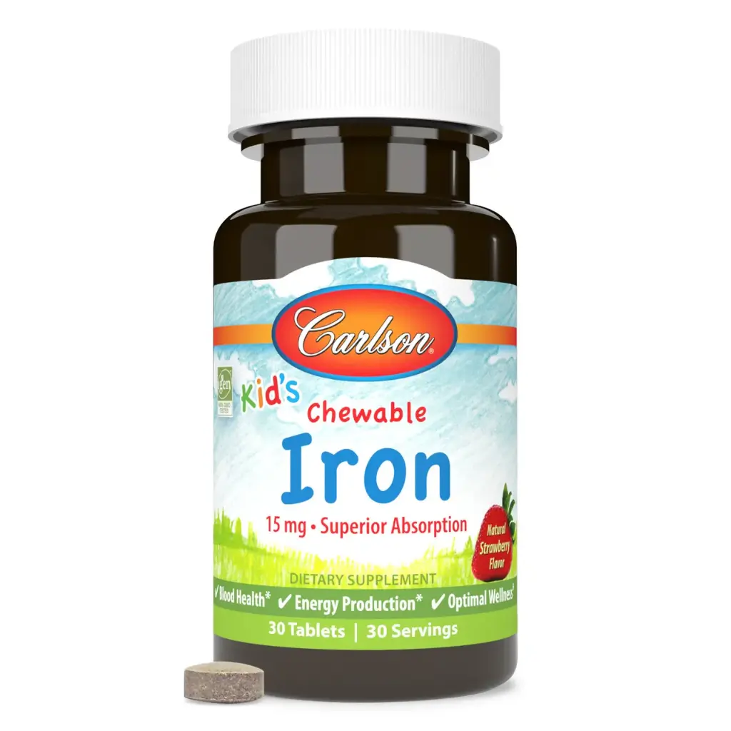 Carlson Kids Chewable Iron 15 mg 30