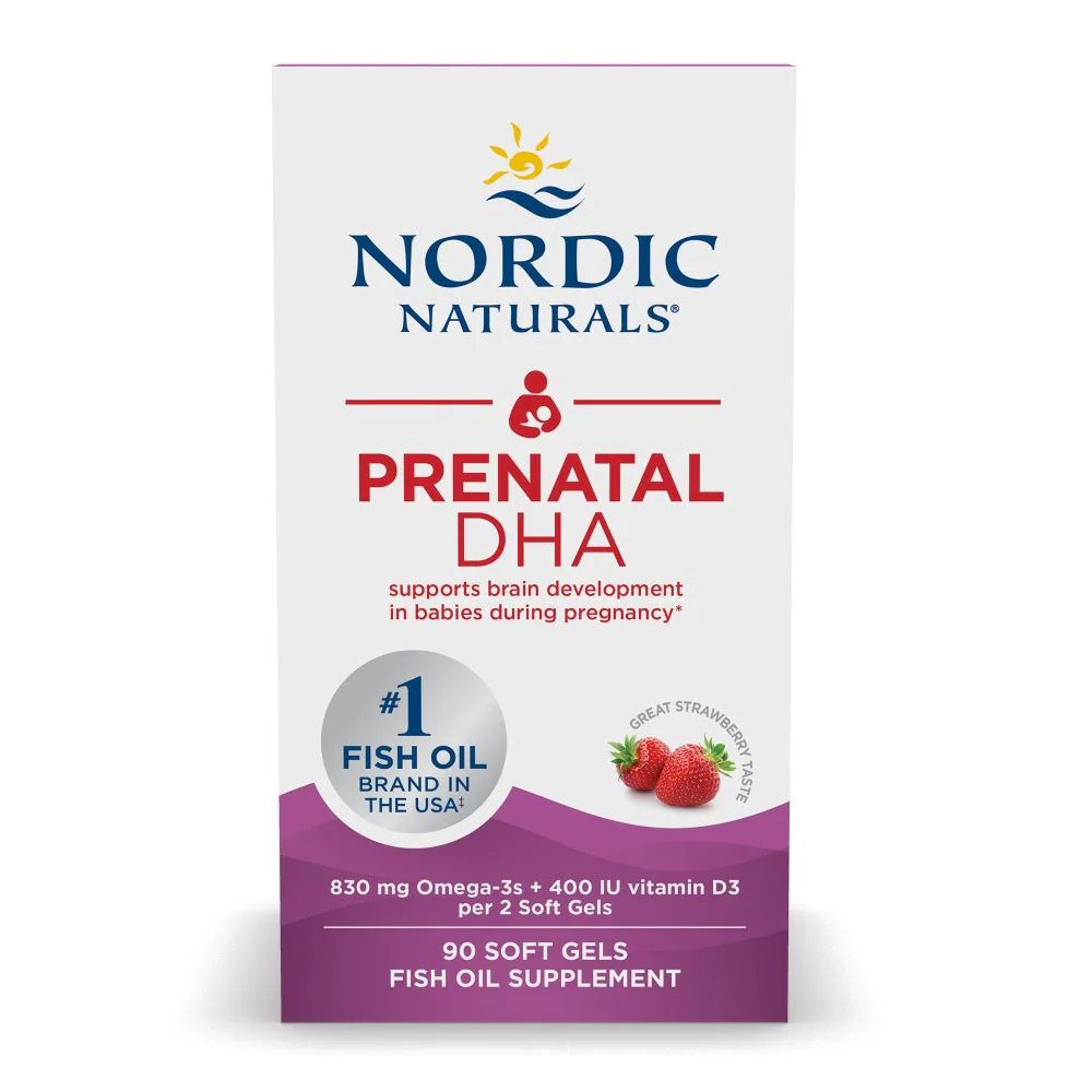 Nordic Naturals, Prenatal DHA, Strawberry
