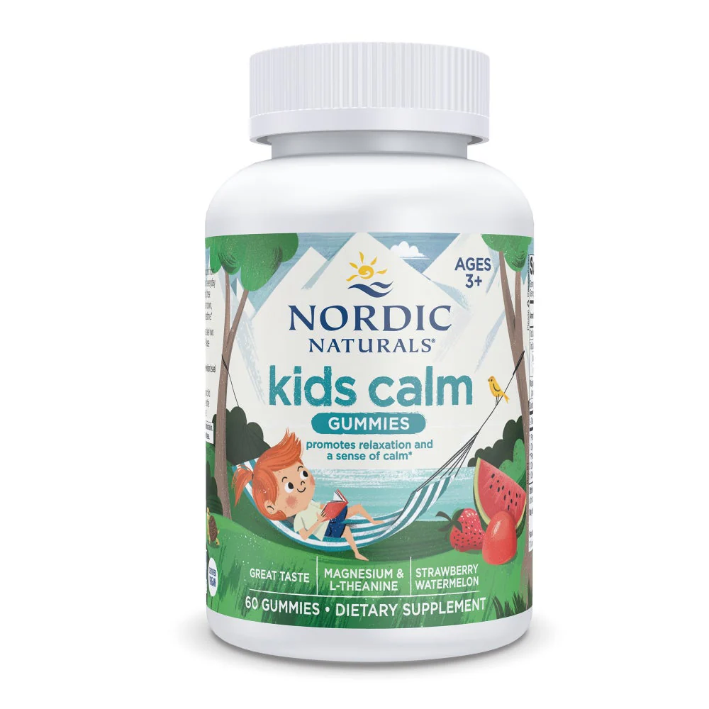 Nordic Naturals, Kids Calm Gummies, Ages 3+, Strawberry Watermelon