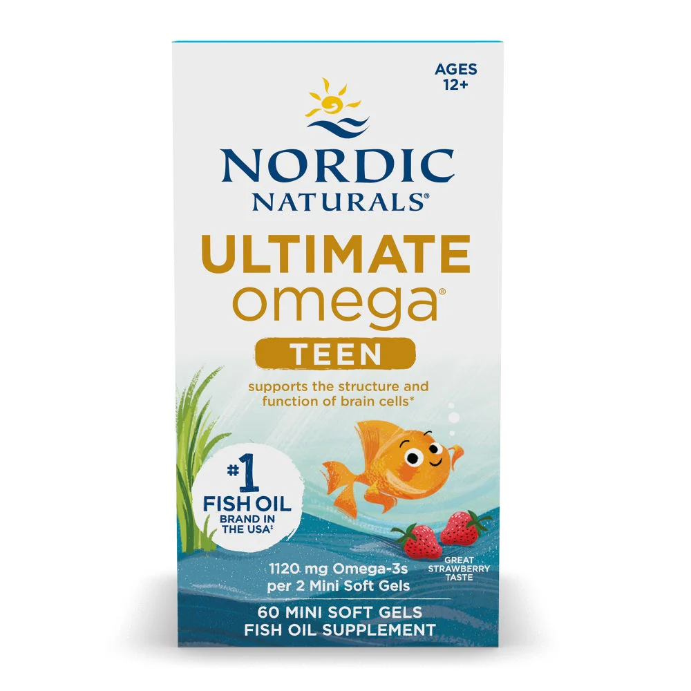 Nordic Naturals, Teen, Ultimate Omega® Fish Oil, Ages 12+, Strawberry