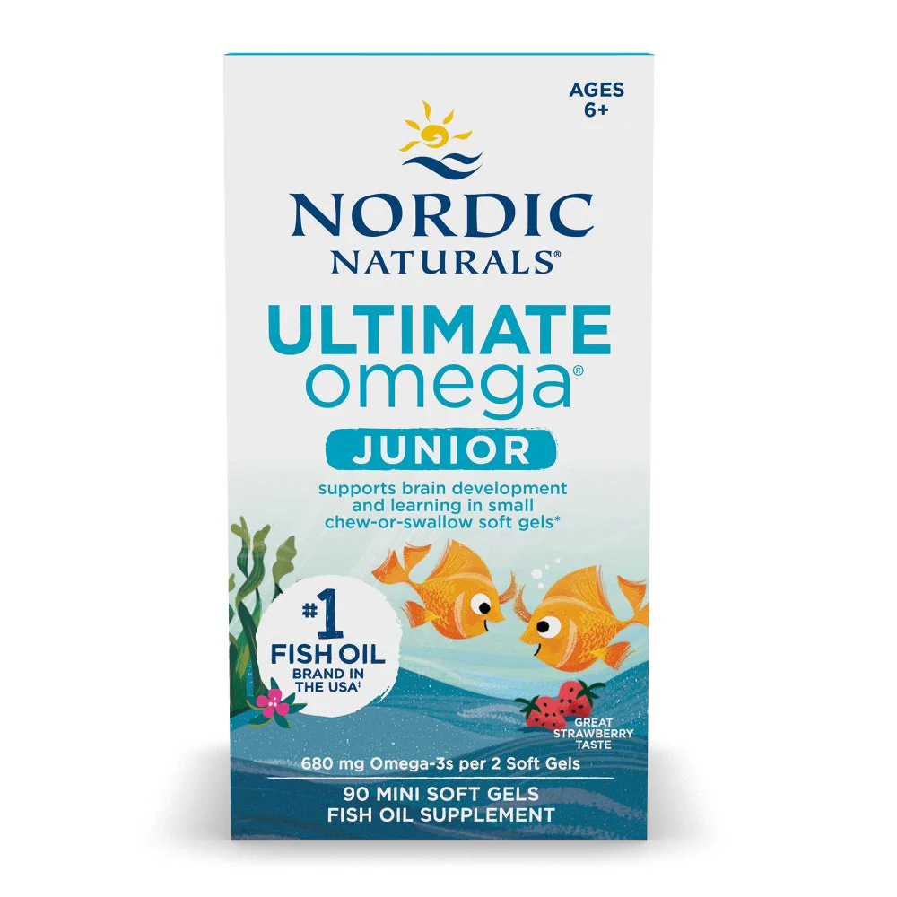 Nordic Naturals, Ultimate Omega® Junior, Ages 6+, Strawberry