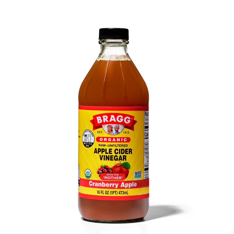 Bragg, Organic Apple Cider Vinegar With The 'Mother', Cranberry Apple