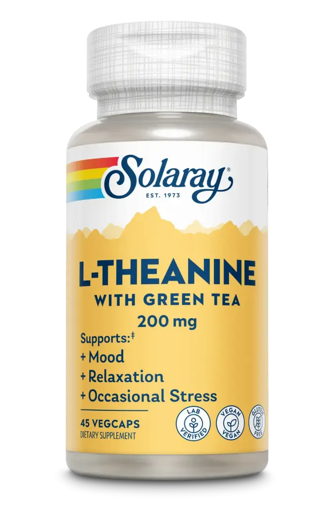 Solaray, L-Theanine With Green Tea
