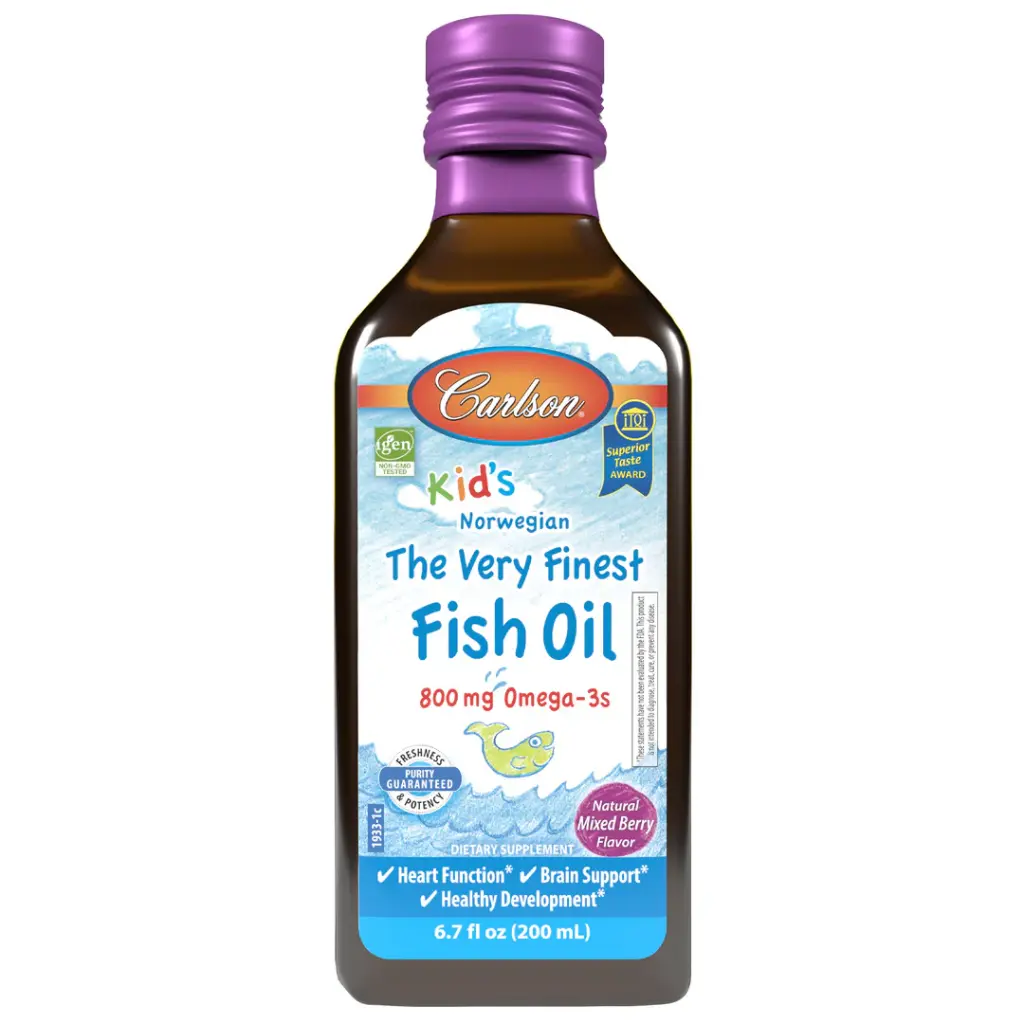 Carlson Kid's Norwegian Fish Oil, Natural Mixed Berry