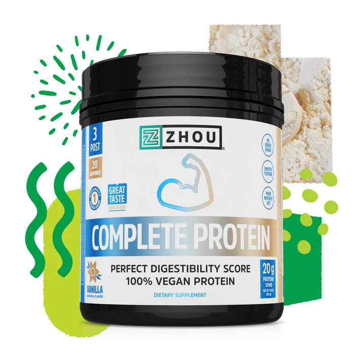 Zhou Complete Protein, Vanilla, Powder