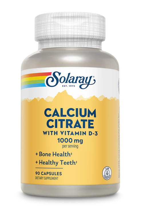 Solaray, Calcium Citrate with Vitamin D-3