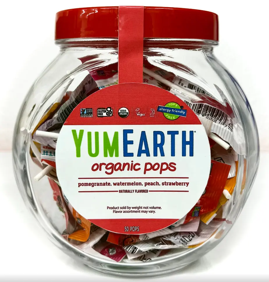 YumEarth, Organic Pops, Vitamin C, Assorted , (50 Pops)