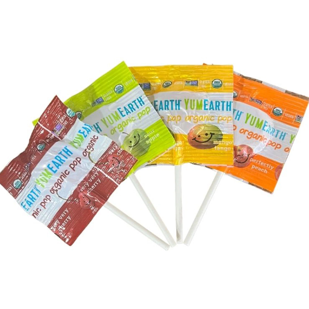 YumEarth, Organic Pops, Vitamin C, Assorted , (1 pop)