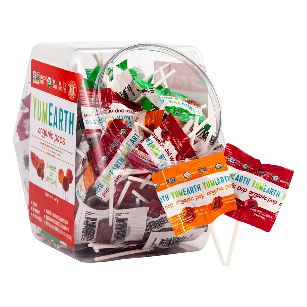 YumEarth, Organic Pops, Assorted, 3.5 lbs (70 ± 1 pops)