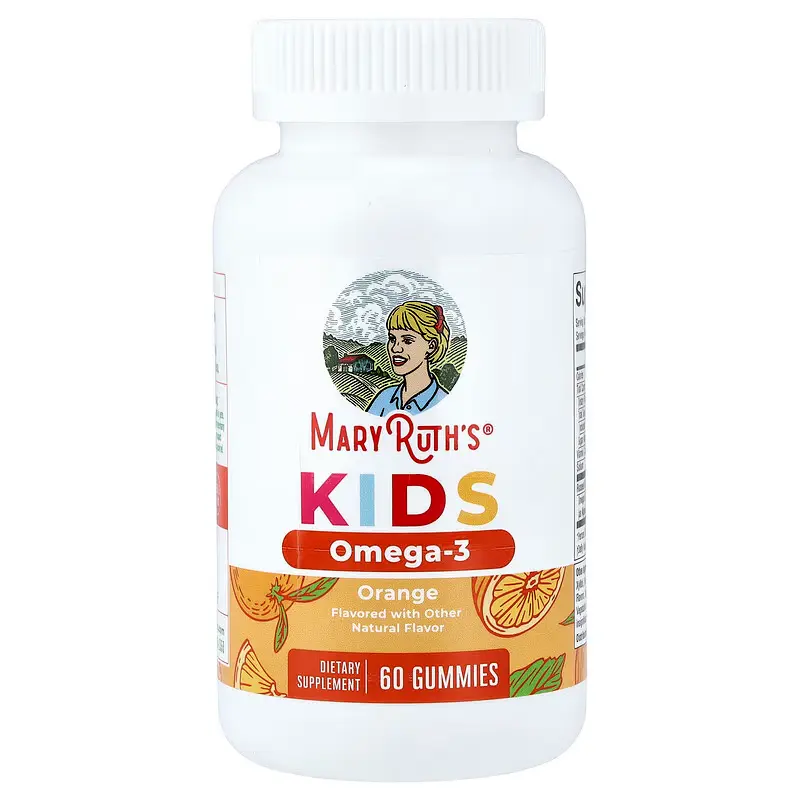 MaryRuth's, Kids Omega-3 Gummies, Ages 4+, Orange