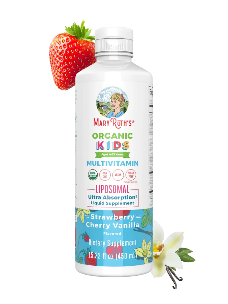 MaryRuth's, Organic Kids Multivitamin Liposomal, Ages 4-13 Years, Strawberry Cherry Vanilla