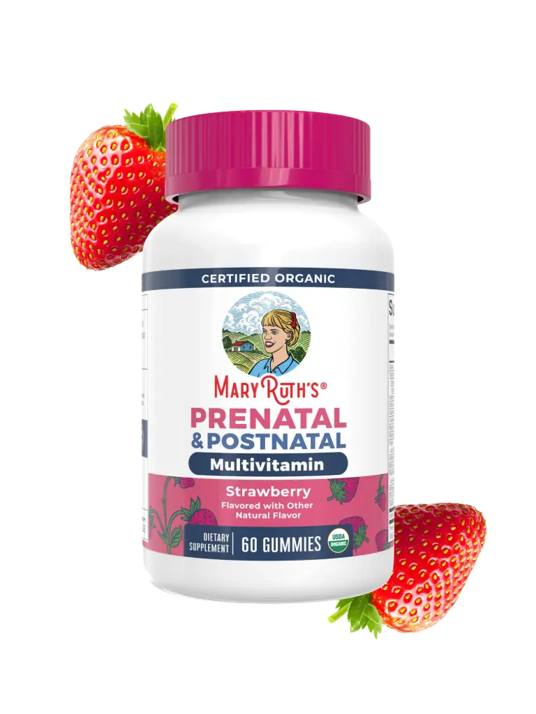 MaryRuth's, Organic Prenatal & Postnatal Multivitamin Gummies, Strawberry