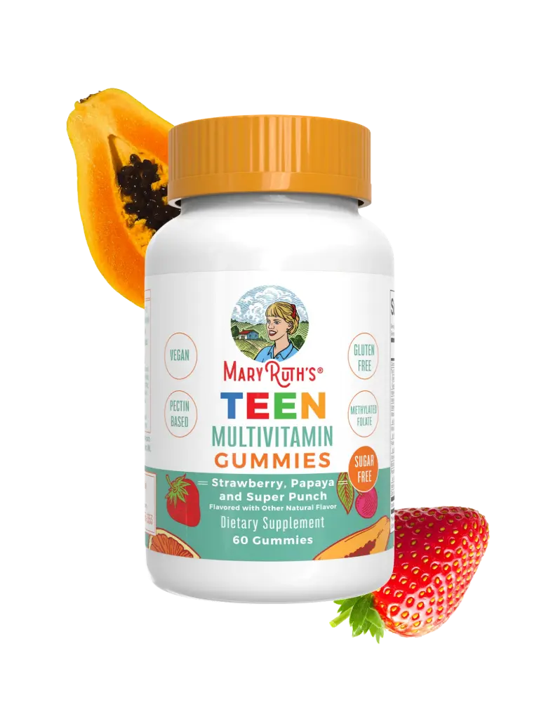 MaryRuth's, Teen Multivitamin Gummies, Sugar Free, Strawberry, Papaya and Super Punch
