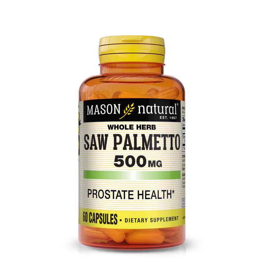 Mason Natural, Whole Herb Saw Palmetto, 500 mg
