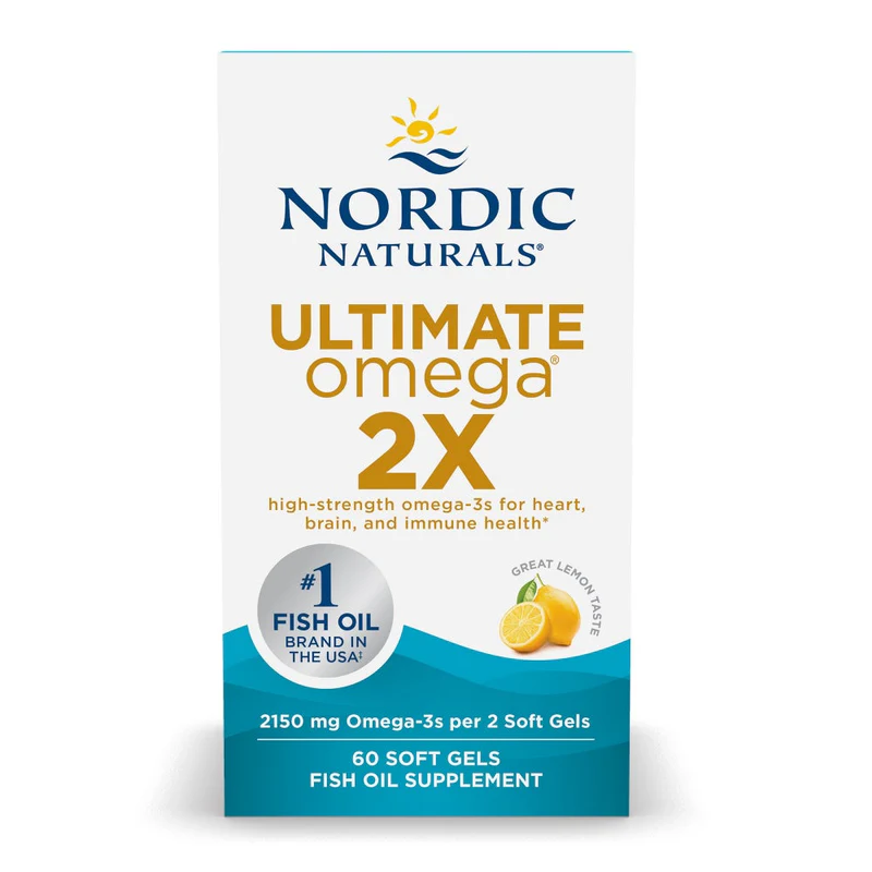Nordic Naturals, Ultimate Omega 2X, Lemon, (1,075 mg per Softgel)