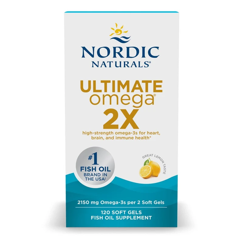 Nordic Naturals, Ultimate Omega 2X, Lemon, (1,075 mg per Softgel)