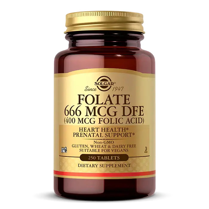 Solgar Folate 666 MCG DFE (FOLIC ACID 400 MCG) 250 tablets