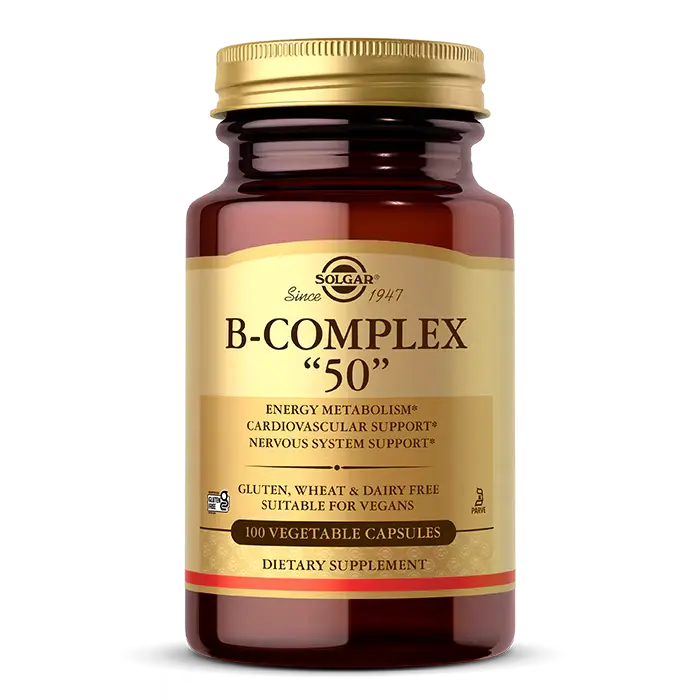 Solgar, B-Complex "50" - 100 VegCaps