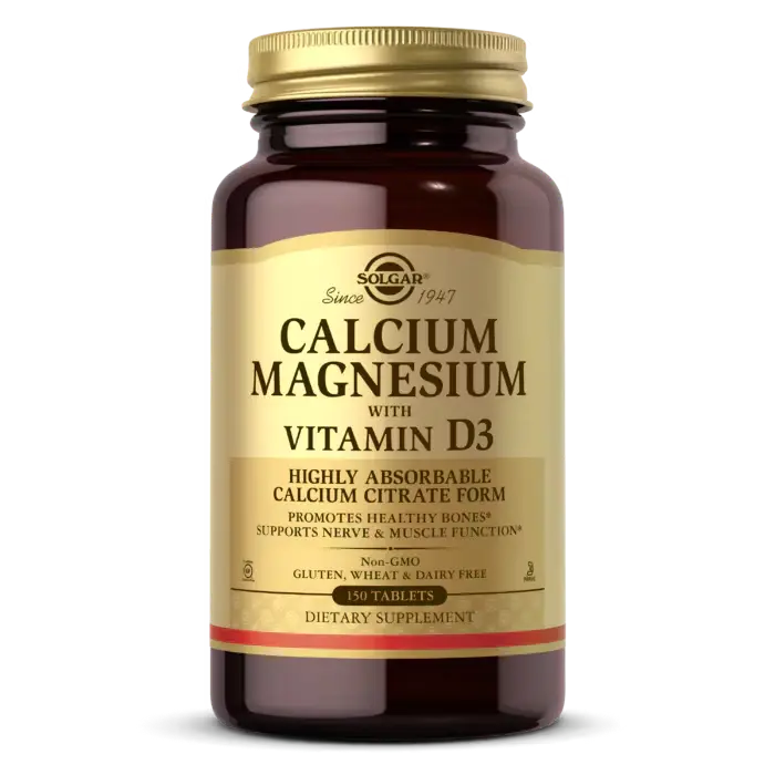 Solgar, Calcium Magnesium with Vitamin D3 - 150 Tablets