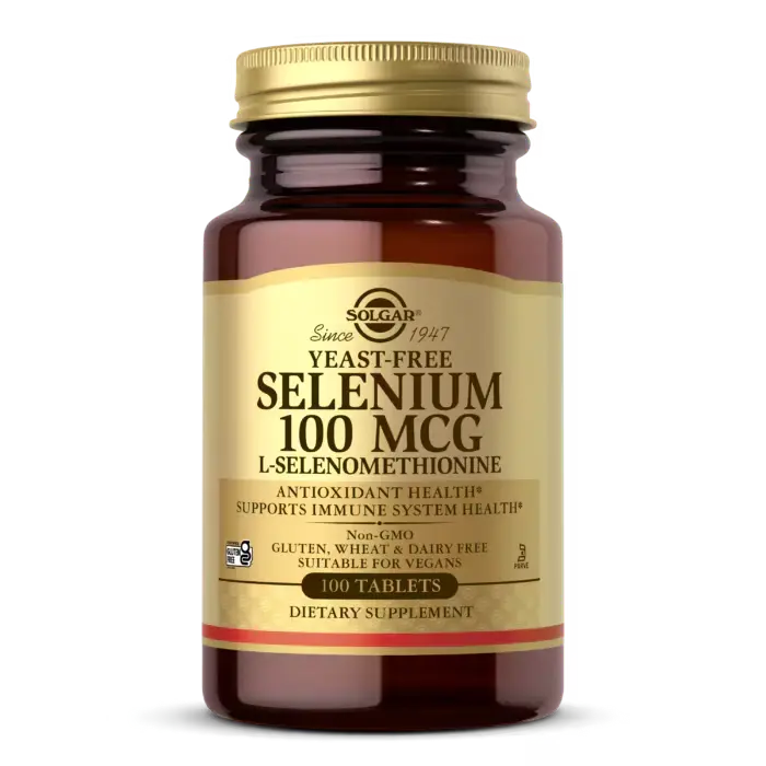 Solgar, Selenium, Yeast-Free, 100 mcg - 100 Tablets