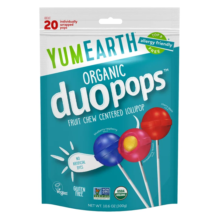 YumEarth, Organic Duopops™, Variety, 20 Pops,10.6 oz (300 g)