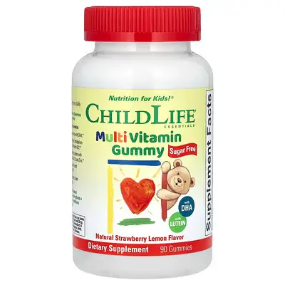 ChildLife Essentials, Multi Vitamin Gummy, Natural Strawberry Lemon