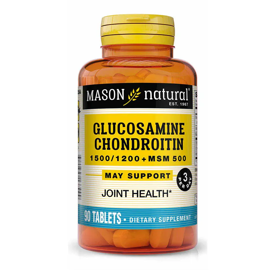 Mason Naturals Glucosamine Chondroitin 1500/1200 + MSM 500 90t
