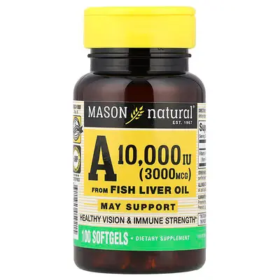 Mason Naturals Vit. A 10,000 IU from FISH OIL