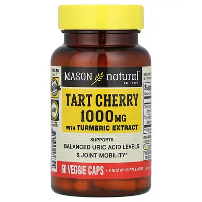 Mason Naturals Tart Cherry 1000mg w/Turmeric
